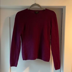 Cashemere maroon crew neck